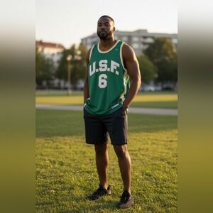 Bill Russell USF #6 Hardwood Legends Throwback Jersey Men's 3XL NWT Campus wear